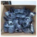 Protective Clear Safety Goggles with Black Straps