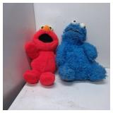 Plush Elmo and Cookie Monster Figures from Sesame