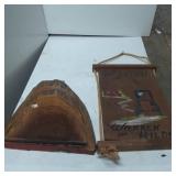 Decorative Welcome Sign With Rope Hanger and Woode