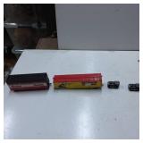 Model Train Boxcars and Locomotives Set with Baby