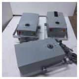 Three Vintage Photography Lights with Adjustable S