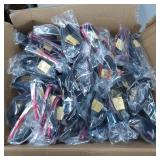 Bulk Lot of Packaged Black and Red Sunglasses