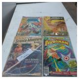 Four Vintage Comic and Pulp Magazines Featuring Aq