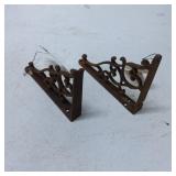 Decorative Cast Iron Shelf Brackets with Scroll De