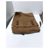 Boy Scout Canvas Bag with Leather Straps