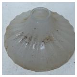 Frosted Glass Fluted Lamp Shade with Ribbed Patter