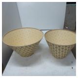 Mid-Century Cone-Shaped Lamp Shades With Decorativ