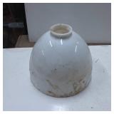White Glass Industrial Lamp Shade with 10-Inch Dia