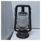 Metal Kerosene Lantern With Clear Glass Globe