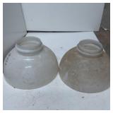 Glass Light Shades with Frosted White Finish