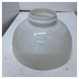 White Glass Lamp Shade with Wide Mouth Opening