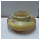 Hand-Painted Frosted Glass Lamp Shade with Floral