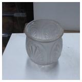 Frosted Glass Shade with Decorative Pattern