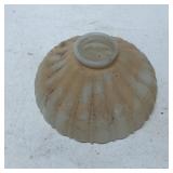Fluted Glass Light Shade with Frosted Finish and R