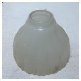 Frosted Glass Light Fixture Shade with Fluted Desi