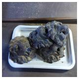 Four Cast Metal Lion Head Sculptures