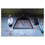 Cleaning Tools Featuring Brush, Dustpan, and Handh
