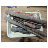 Vintage Hand Tools, Including Files, Chisels, and