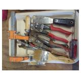 Hand Tools Including Clamps, Snips, Screwdrivers,