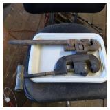 Three Vintage Metal Hand Tools Including Wrenches