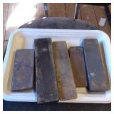 Five Assorted Sharpening Stones
