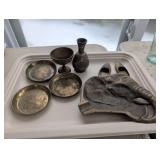 Brass Decorative Items Featuring Elephant Motif As