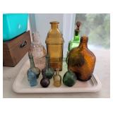 Colored Glass Decorative Bottles and Vessels