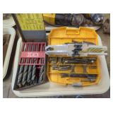 Drill Bits and Router Bits in Storage Cases