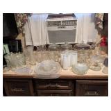 Glassware Including Cake Dishes, Canisters, Drinki