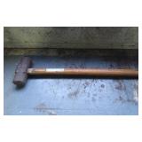 Metal-Head Sledgehammer with Wooden Handle