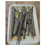 Hand Tools Including Files, Drill Bits, and Hardwa