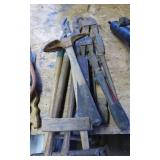 Hand Tools Including Hammers, Pliers, and Pipe Wre