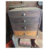 Four-Drawer Wooden Storage Cabinet With Metal Knob