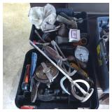 Plastic Toolboxes Containing Assorted Hand Tools a