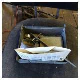 Metal Tool Box with Assorted Drill Bits and Access