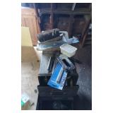 Metal Tool Chest with Assorted Tools and Accessori