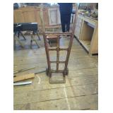 Metal Hand Truck with Two Wheels and Open Grid Fra