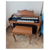 Vintage Lowrey Organ with Double Keyboards and Ben