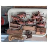 Painted Metal Farm Animals and Accessories