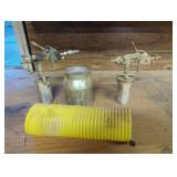 Spray Guns with Metal Containers and Yellow Plasti