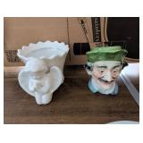 Vintage Ceramic Planters, Angel and Island Chair D