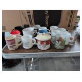 Large Grouping of Vintage Coffee Mugs with Varied