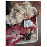 Vintage Dolls in Assorted Outfits