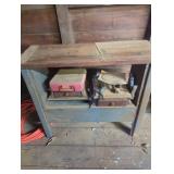 Metal Work Bench with Contents, 32 x 36 x 13 Inche