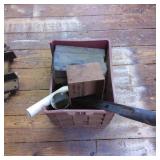 Workshop Tools and Materials in Storage Tote