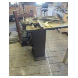 Industrial Trim Saw with Cast Iron Frame and Adjus