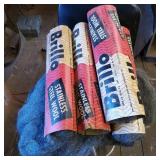 Vintage Brillo Stainless Steel Wool Packaging with