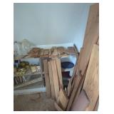 Woodworking Supplies and Storage Cabinet