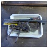 Vintage Hand Tools Including Vice Clamp and Screwd
