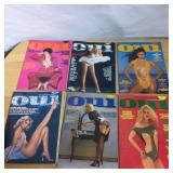 Six Oui Magazine Issues in Full Color from the 197